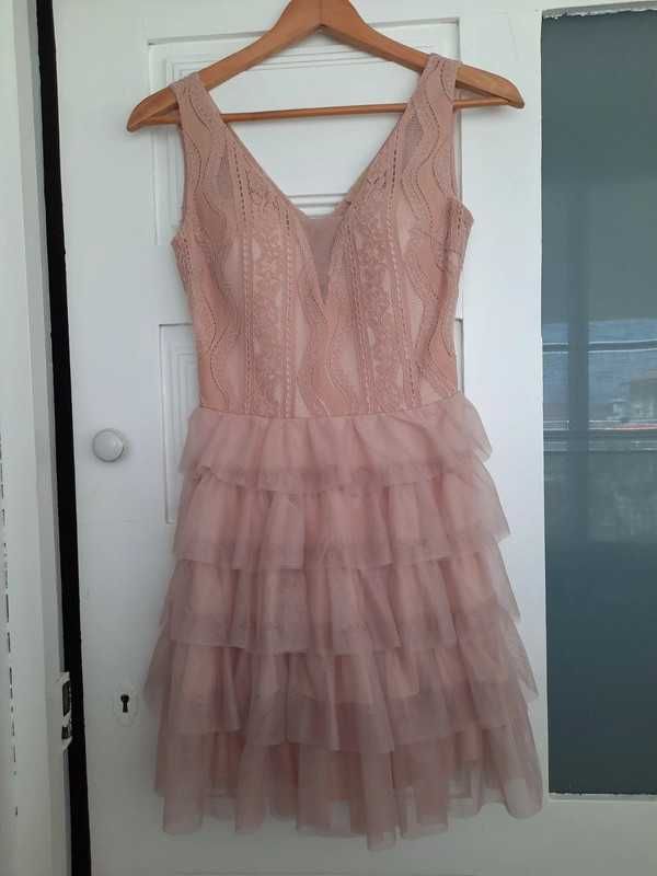 Vestido cerimónia rosa