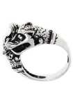 Odins Wölfe Ring Aus Silber, Gr. 24/76 Bm