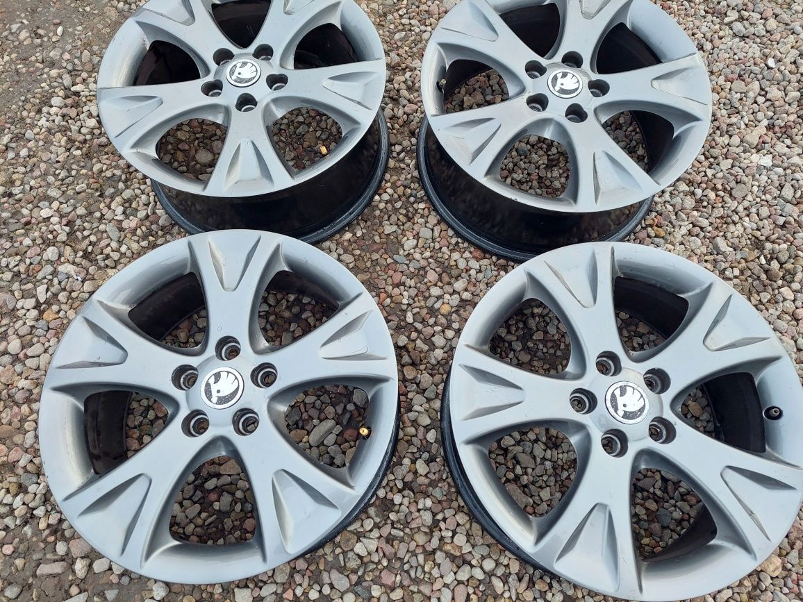 Alufelgi 17 skoda 5×112 oryginalne SUPER STAN