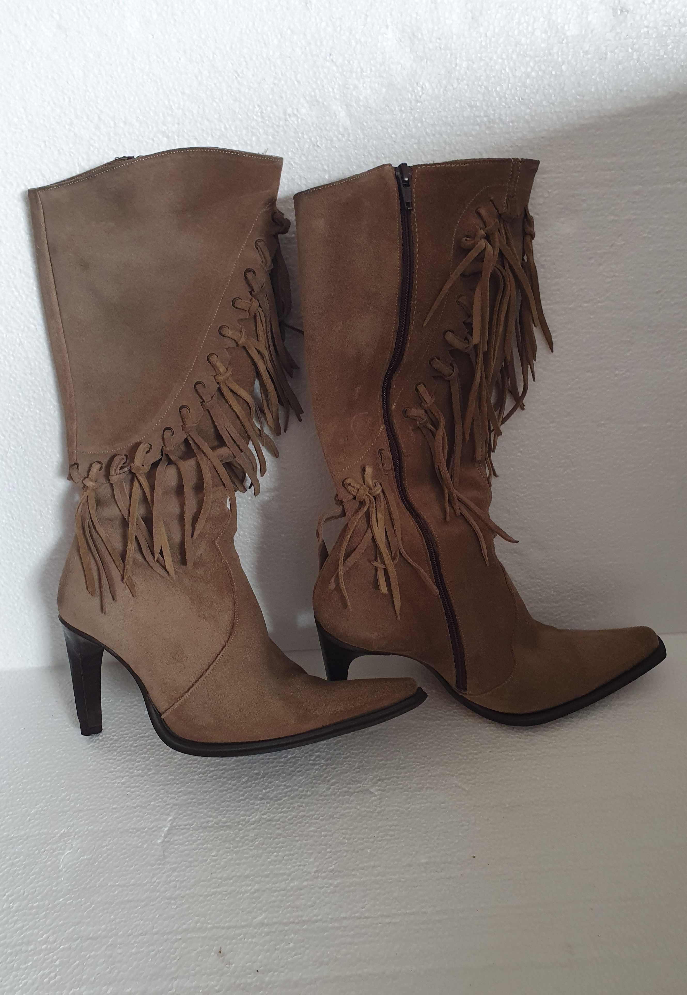 Botas em pele para Mulher