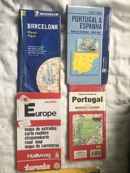 Mapas antigos (Europa, Portugal, Espanha, França)