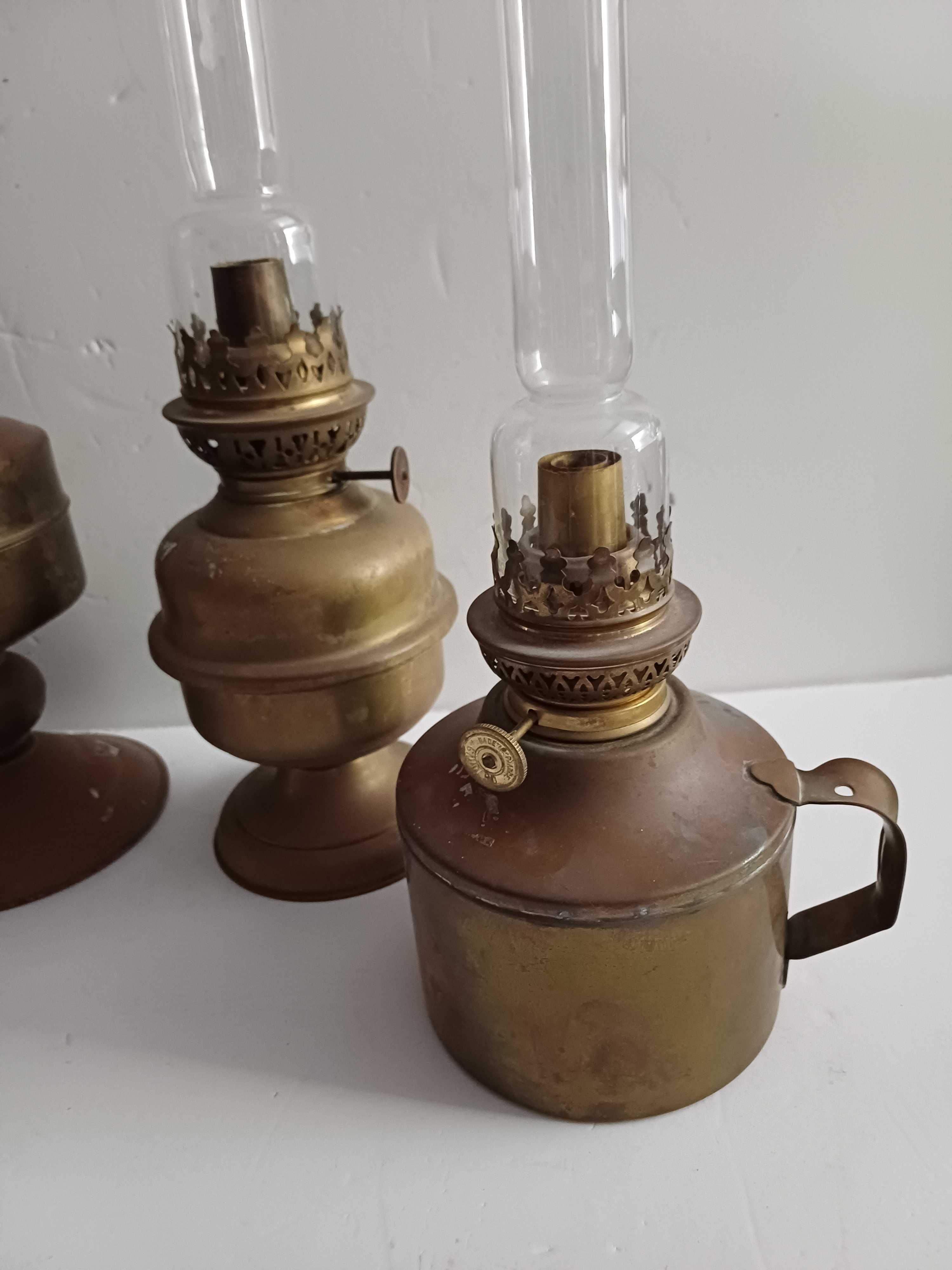 Candeeiros de petróleo com chaminé