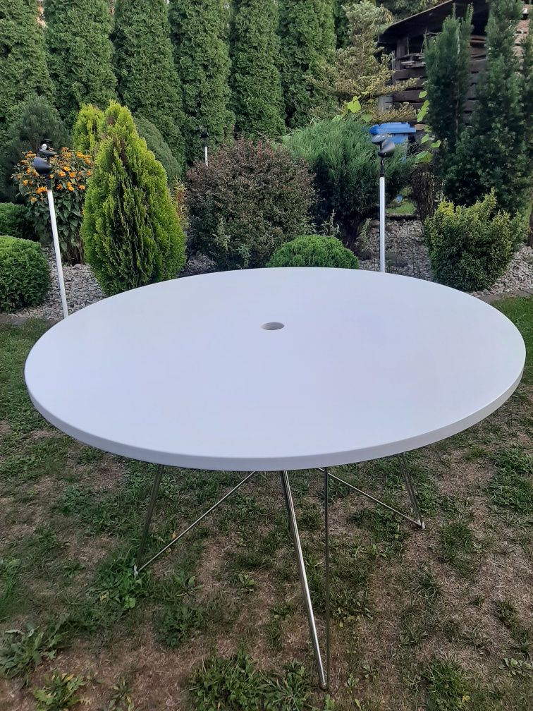 Stół okrągły  biały