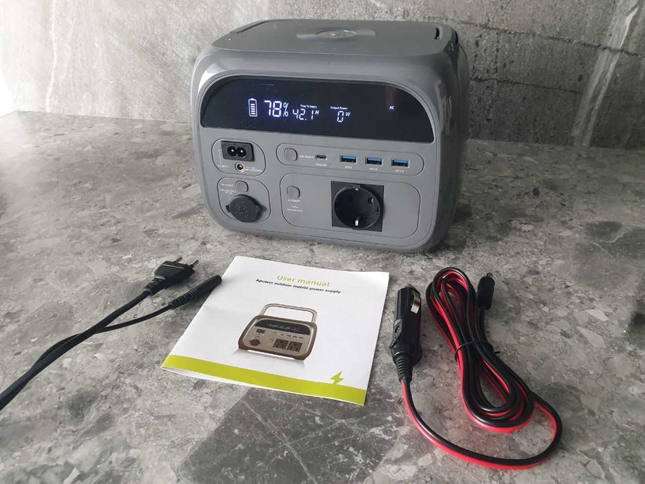 Портативна зарядна станція  Apower AP500, 600W, 481Wh