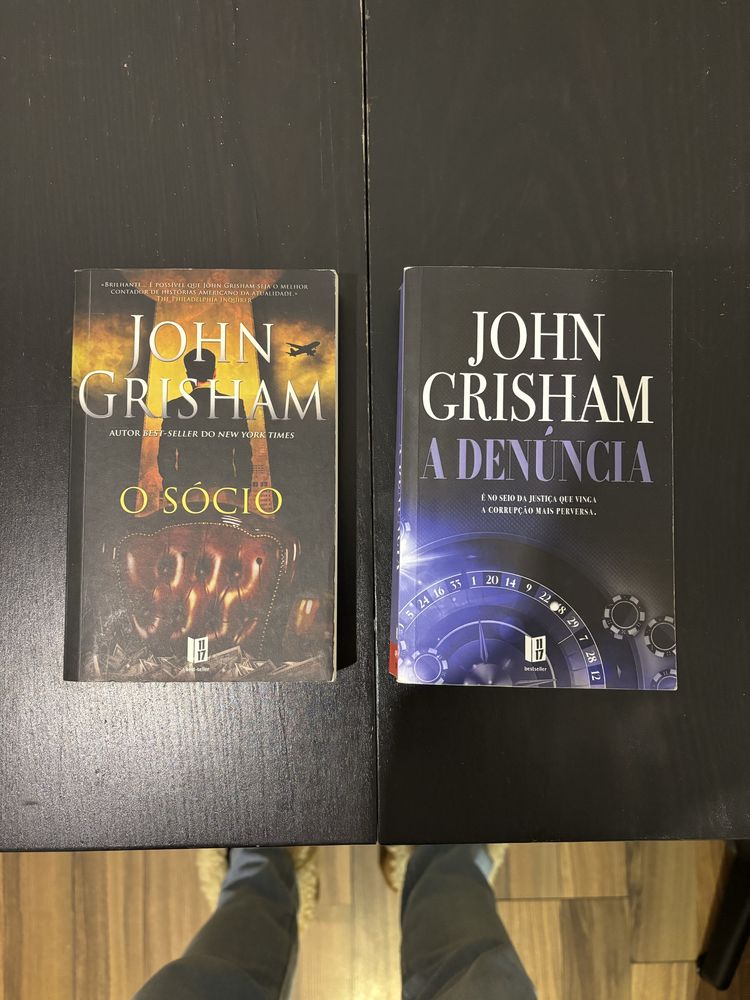 2 livros de John Grisham - O Sócio e A Denúncia