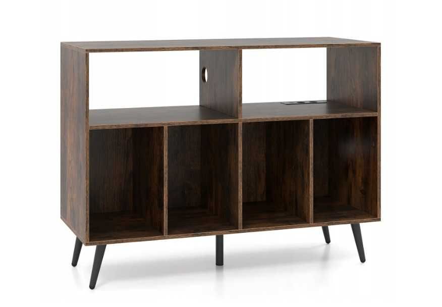 Nowy regał z ładowarką USB/Type-C uniwersalny mebel loftowy