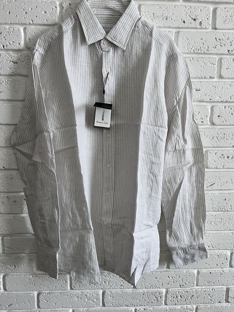 Чоловіча лляна сорочка від Massimo Dutti