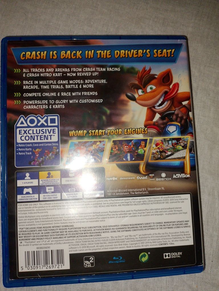 Gra Crash team racing Ps4