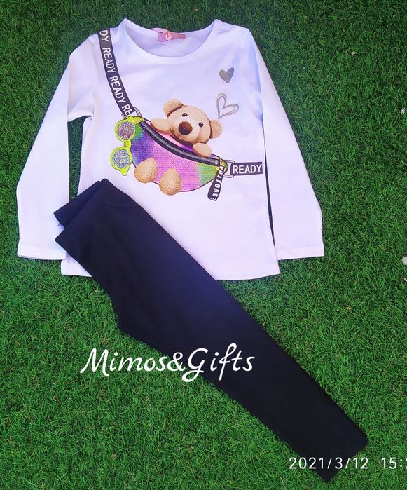 Conjunto de menina ursinho