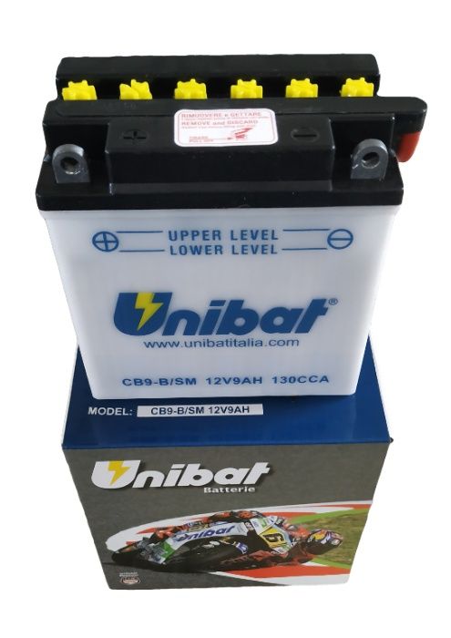 Akumulator Unibat CB9-B YB9-B 12N9-4B-1 9Ah 130A 12V NOWY