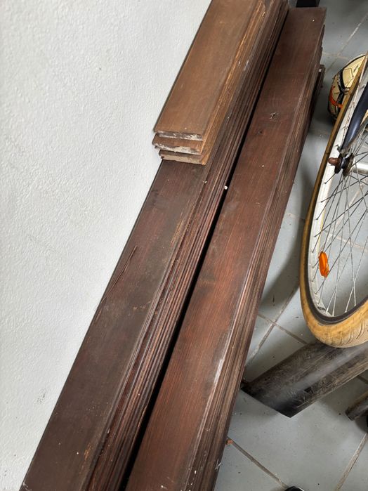 32 ripas de madeira ipe para deck com 155cm x 10cm