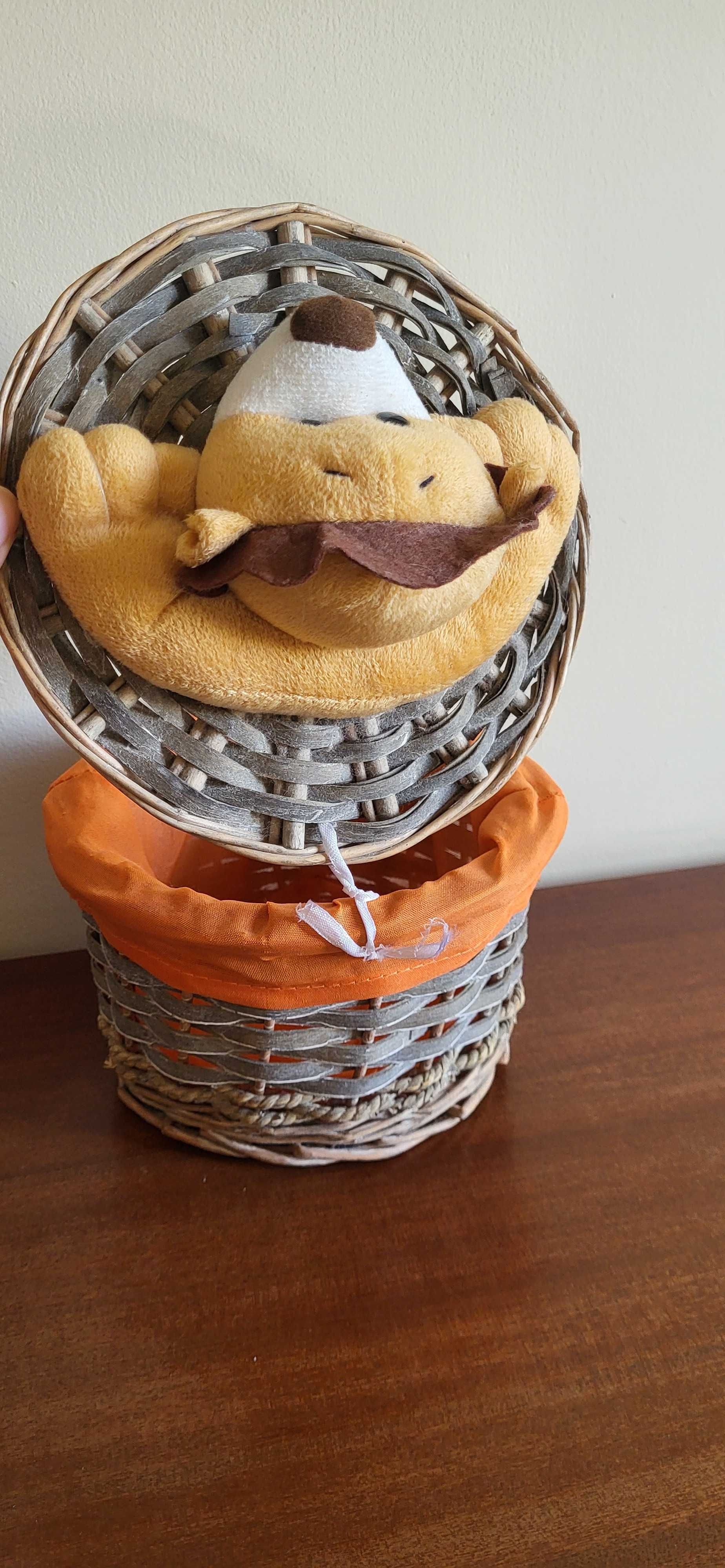 Cesto com peluche - Novo