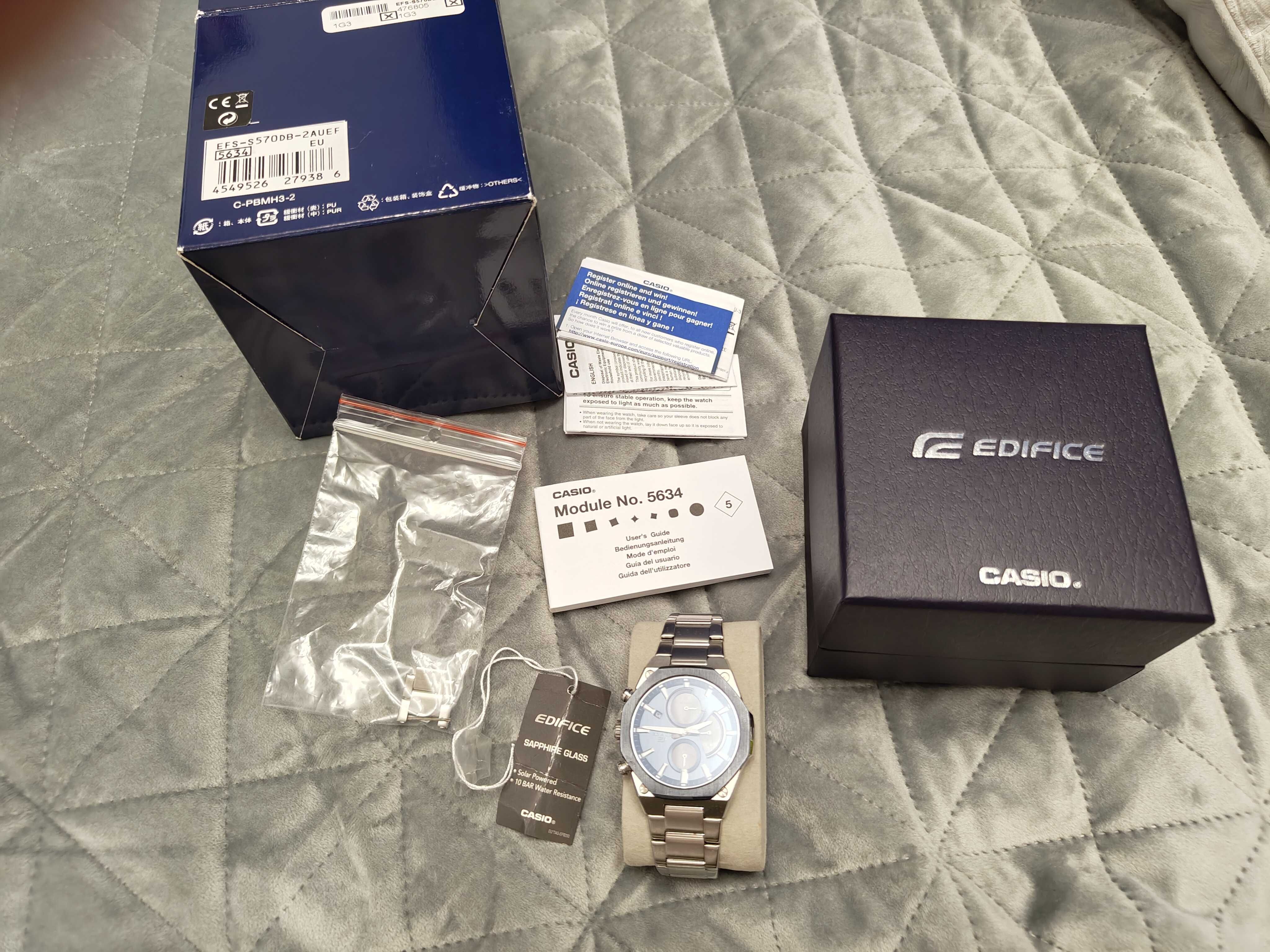 Casio Edifice EFS-S570DB-2AUEF bardzo ładny stan