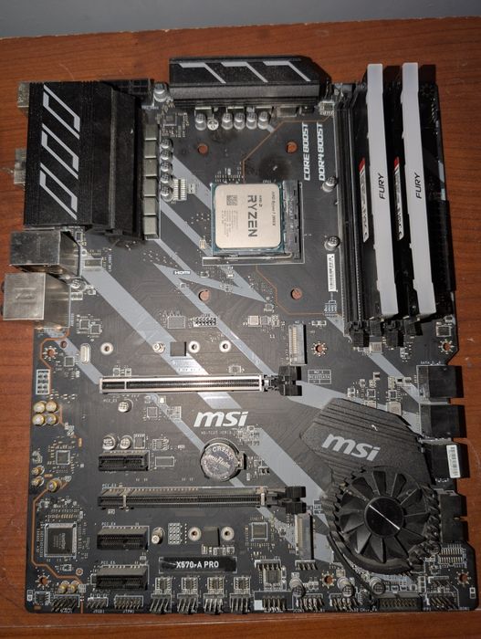 MSI X570A pro. Ryzen 7 3800X. KINGSTON Fury renegade 32GB