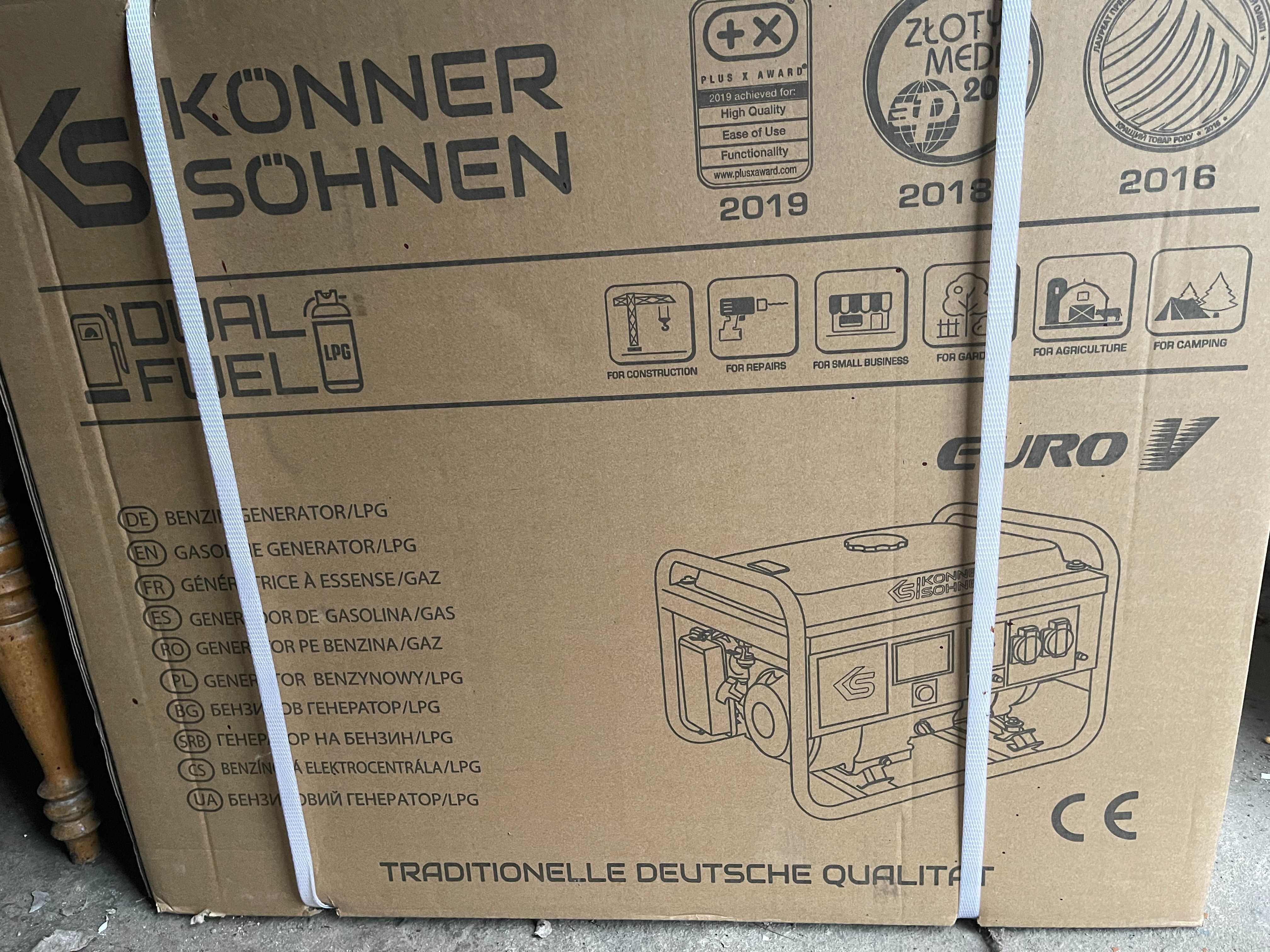 Генератор  газ/бензин  Könner & Söhnen KS10000EG (8.0 кВт)