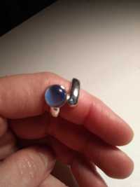 Pierścionek błękitne oczko obwód 6 cm