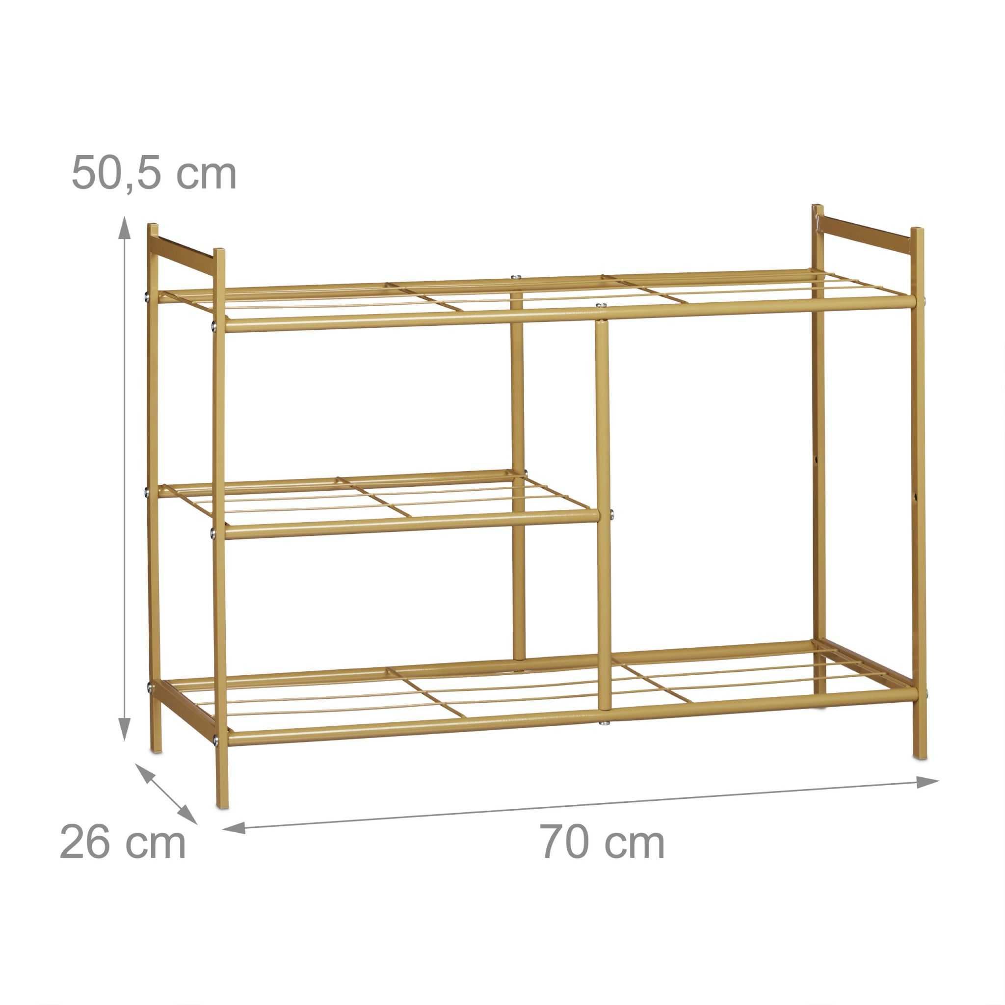 Praktyczny regał na buty  z 3 półkami -  długosc 70cm