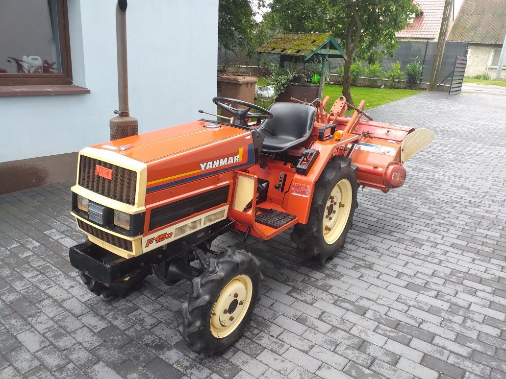 Mini Traktorek Yanmar F15D 15km3cylindr 4x4 z Glebogryzarką Orginal
