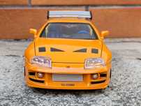 Kolekcja Toyota Supra Orange Szybcy wściekli Jada 1:24 Fast & Furious