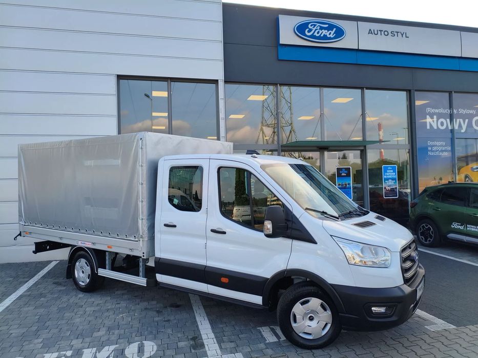 Ford Transit Podwójna kabina plandeka  2.0 EcoBlue 130KM M6 Trend 350 L4 FWD