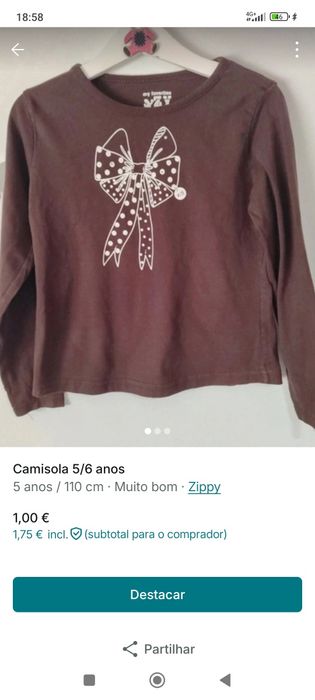 Roupa várias idades