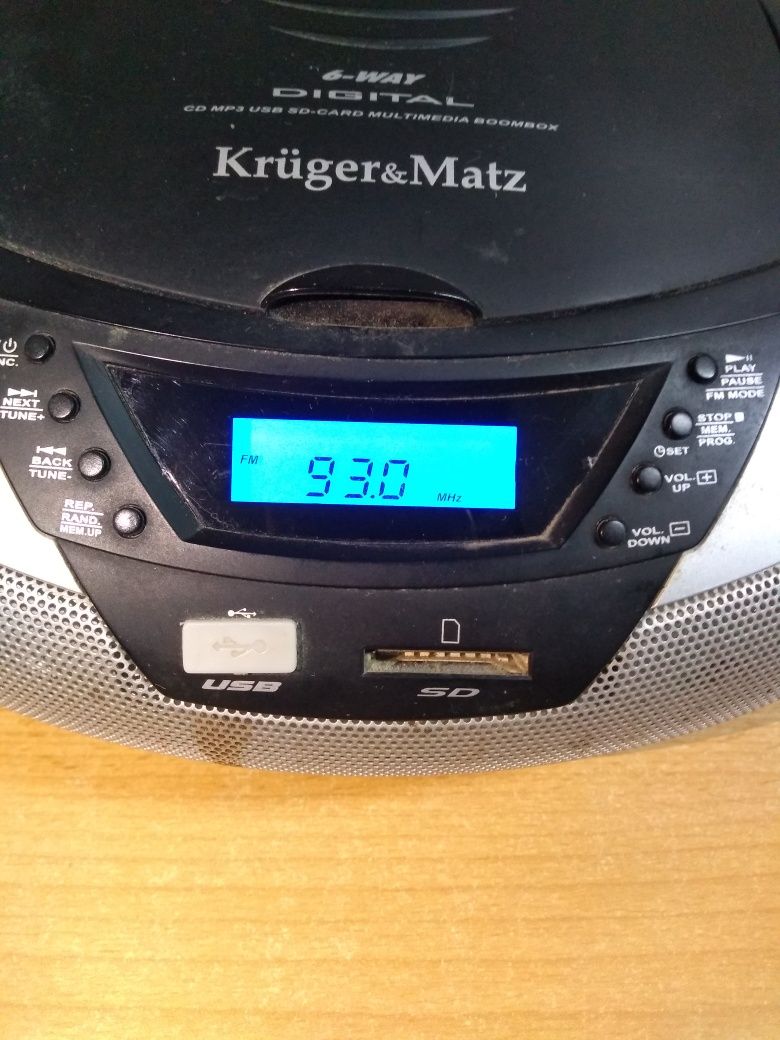 Boombox radio odtwarzacz CD Kruger&Matz