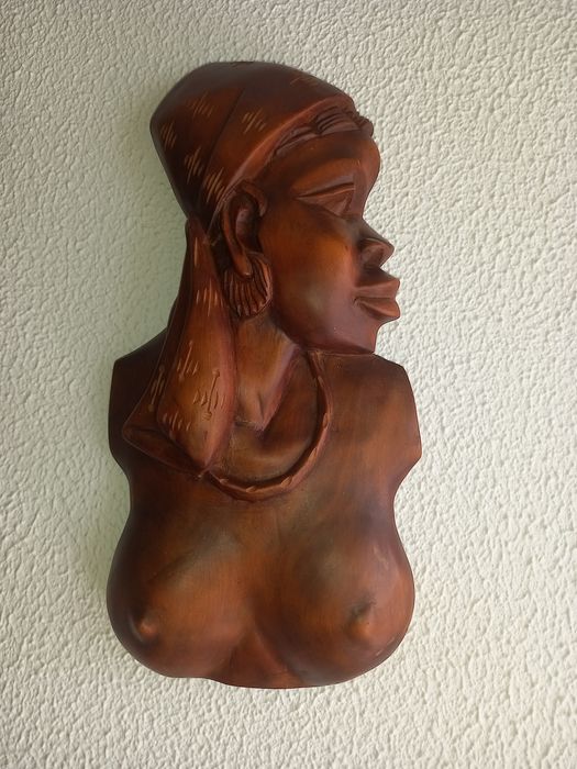 Arte africana-casal de nativos