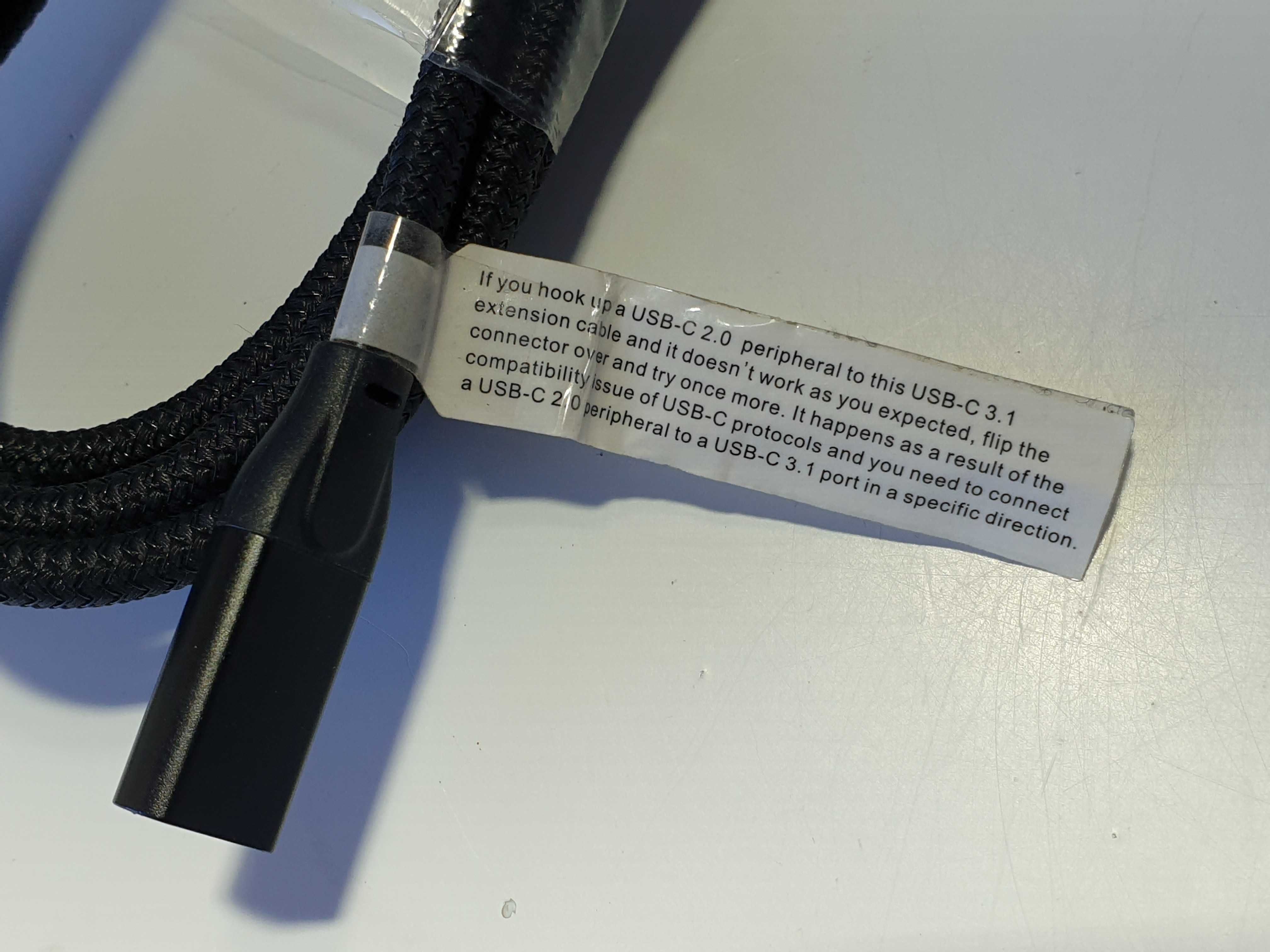 Кабель USB Type-C to Type-C USB C 3.1 AM/AF  2м 10Gbps  100W