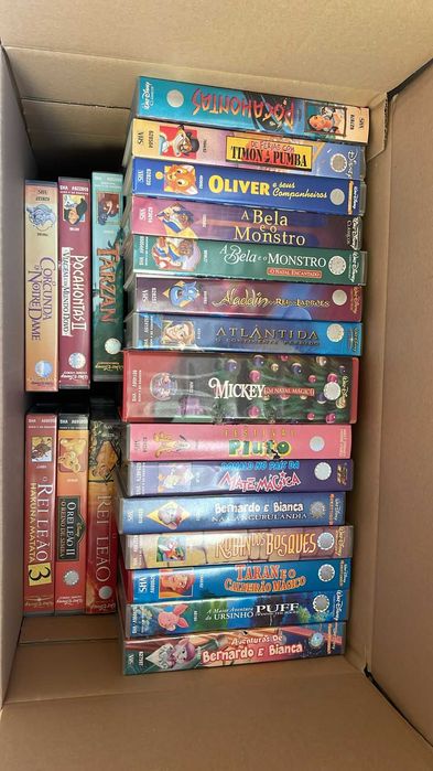 Coleção de VHS Originais da Disney – Raros e em Excelente Estado!