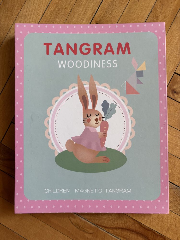 Магнітна головоломка Tangram Woodiness Children, розвиваюча іграшка