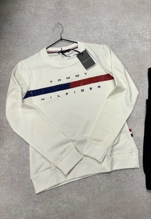 MEGA SALE -50% Женский свитшот Tommy Hilfeger белая кофта люксовая хит