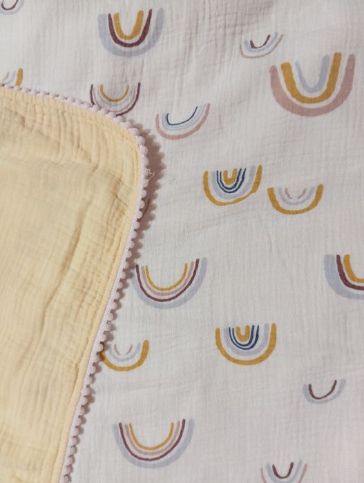 Літній конверт-плед на виписку, мусліновий