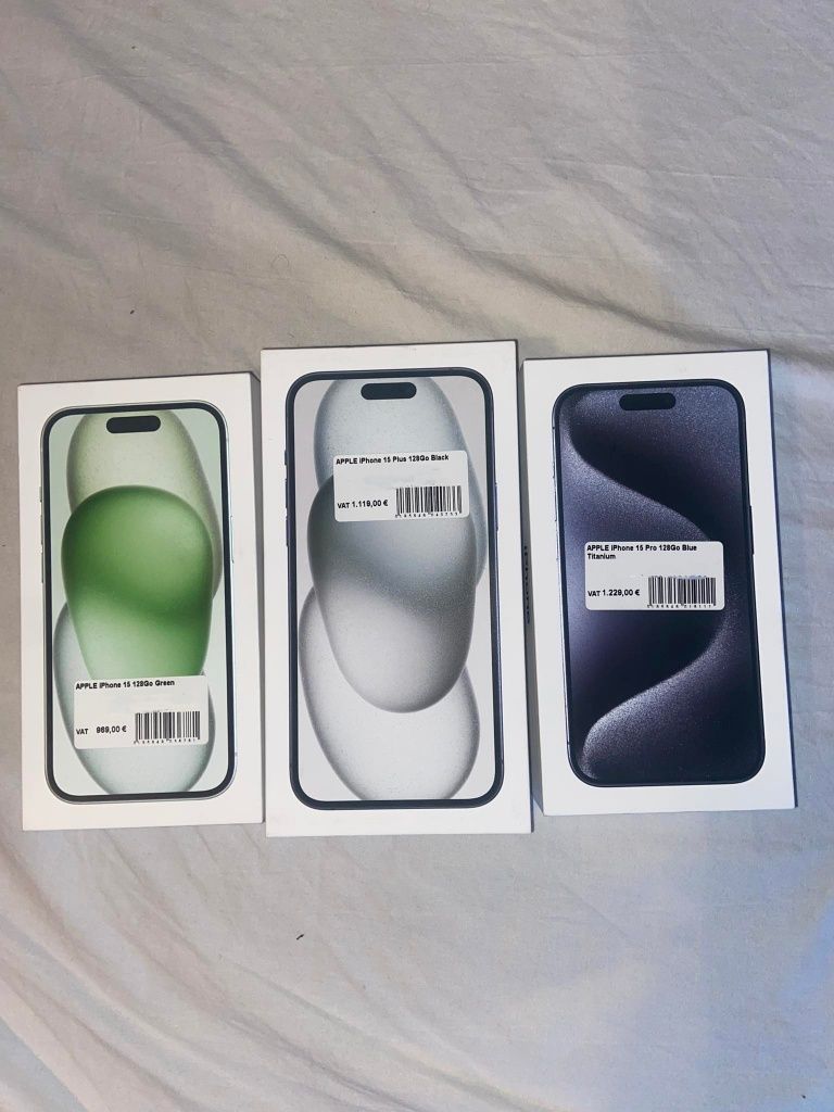 Iphone 15, 15 plus ,15 pro, 128 gb,  256 gb new