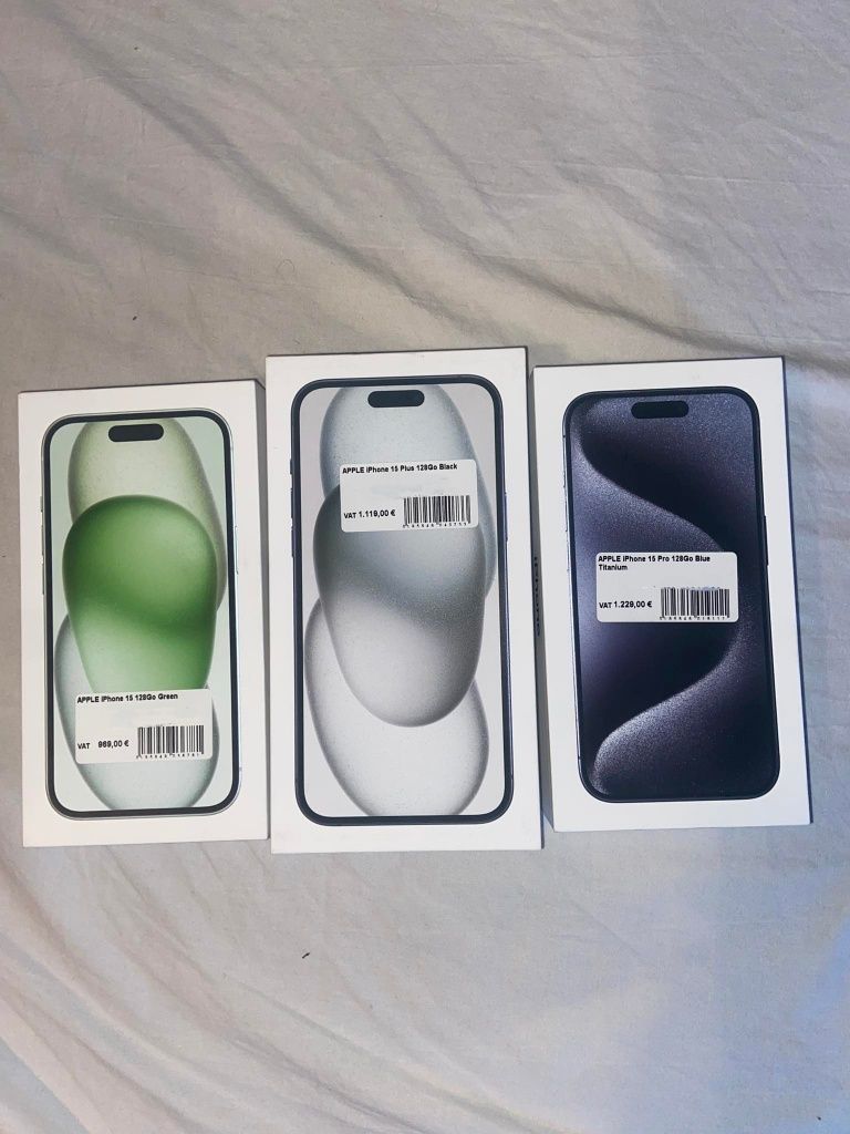 Iphone 15, 15 plus ,15 pro, 128 gb,  256 gb new