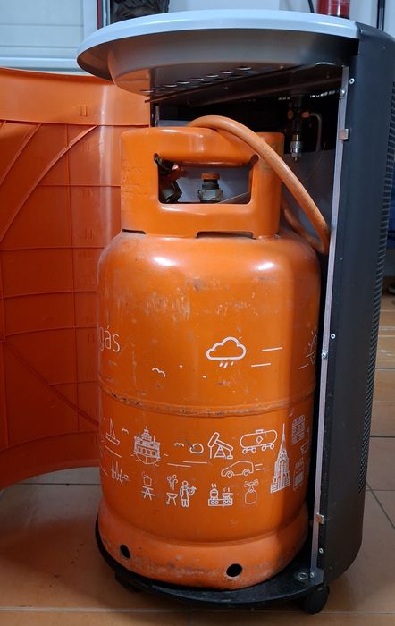 Aquecedor a gás da galp com bilha