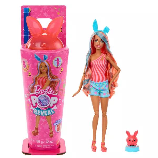 Barbie. JCN87 Pop Reveal Shake. Króliczek. Barbie. Nowy Produkt