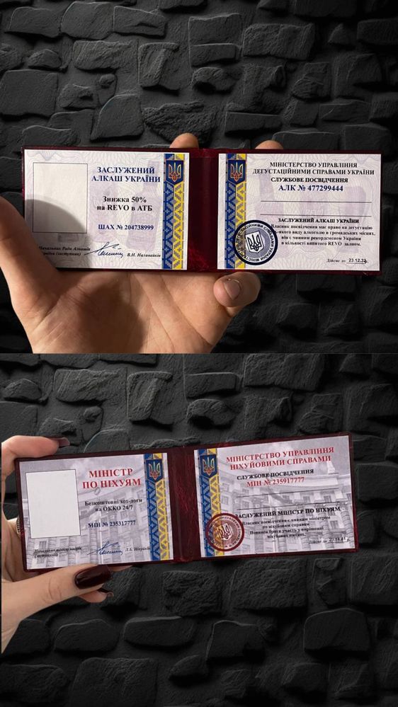 Посвідчення. Ксіва подарунок Сувенір Корочка
