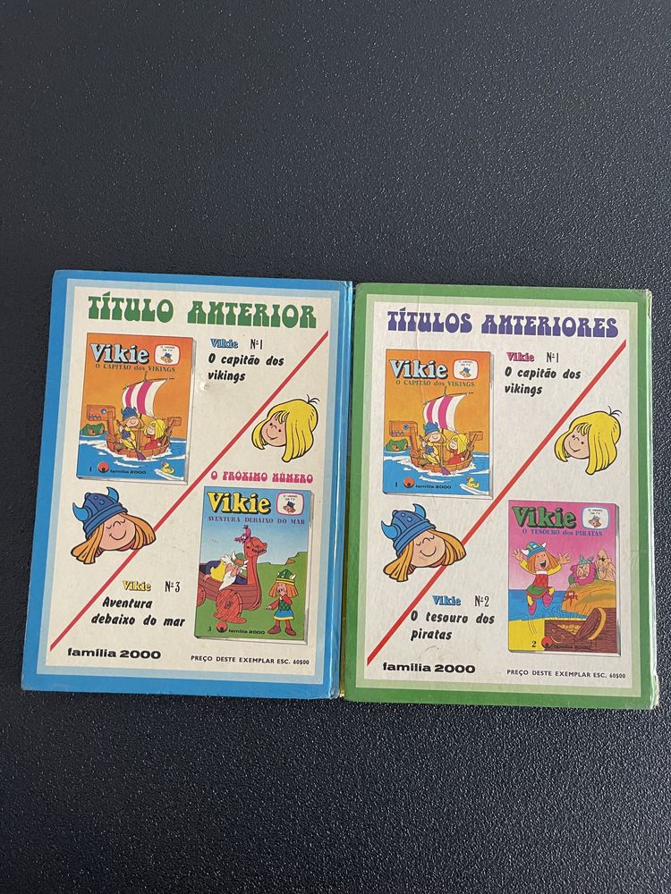 Vikie banda desenhada livros antigos 1975-76