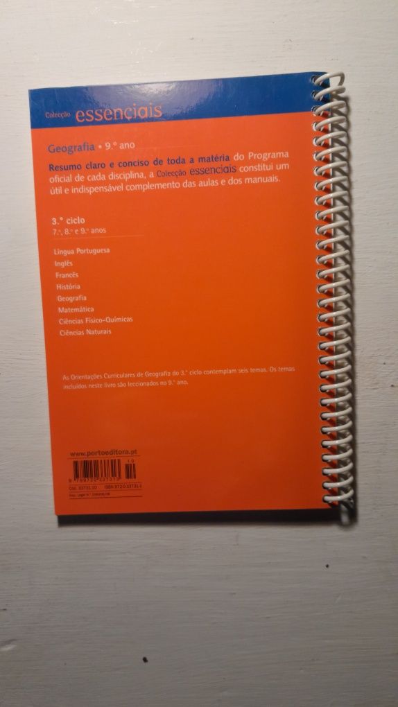 Coleção essenciais  - Geografia 9.° ano