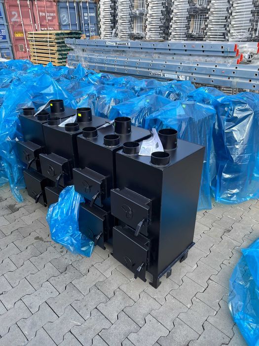 Piec nadmuchowy PN1 15KW Dmuchawa HIGHER + WENTYLATOR 3 WYLOTY