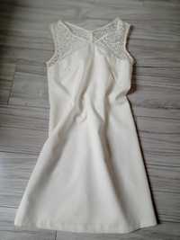 Biała piękna sukienka Reserved rozm 38/M
