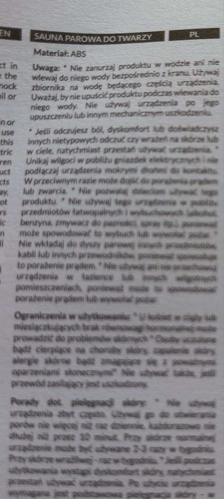 Sauna parowa do twarzy Oriflame