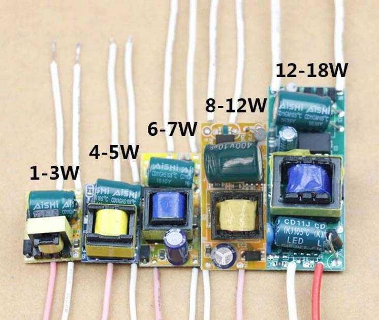 Драйвер для LED світлодіодів акваріума рослин 1-18 Вт