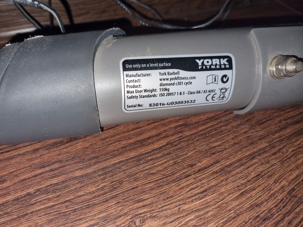 Rower stacjonarny magnetyczny York C301 diamond trening