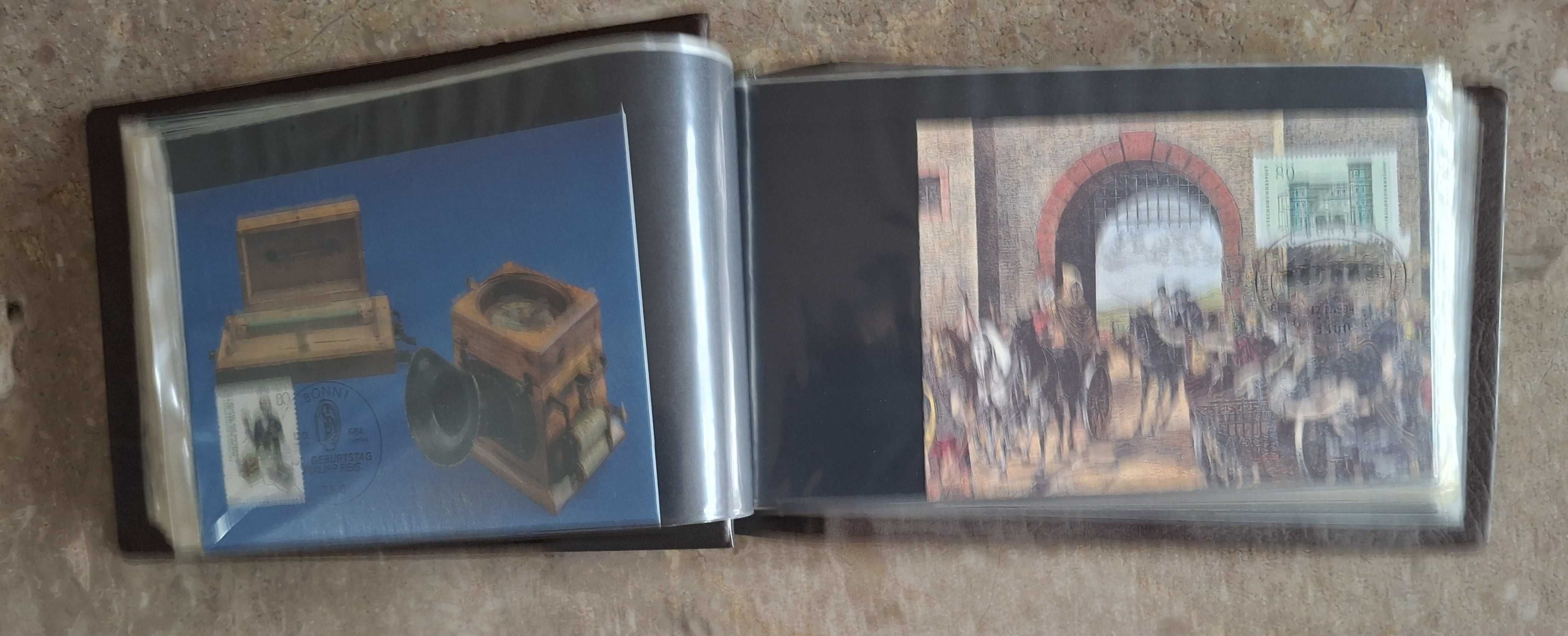 Album com 68 postais quase todos selados e da Alemanha