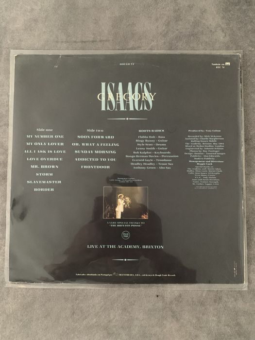 Gregory isaacs live  vinil