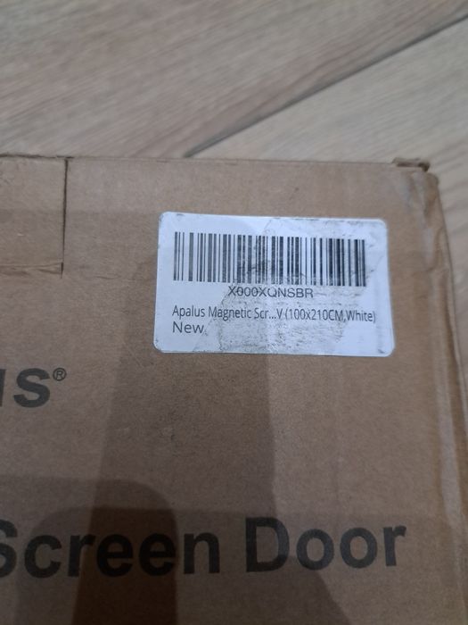 Moskitiera Magnetyczna do Drzwi 100 x 210 cm Biała APALUS PRIME