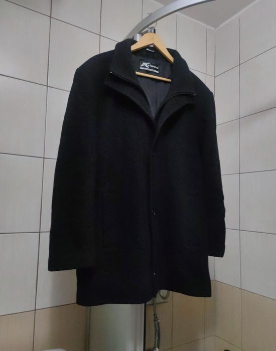 płaszcz coat XL Kamachi Collection kurtka dyplomatka wełna wool wełnia