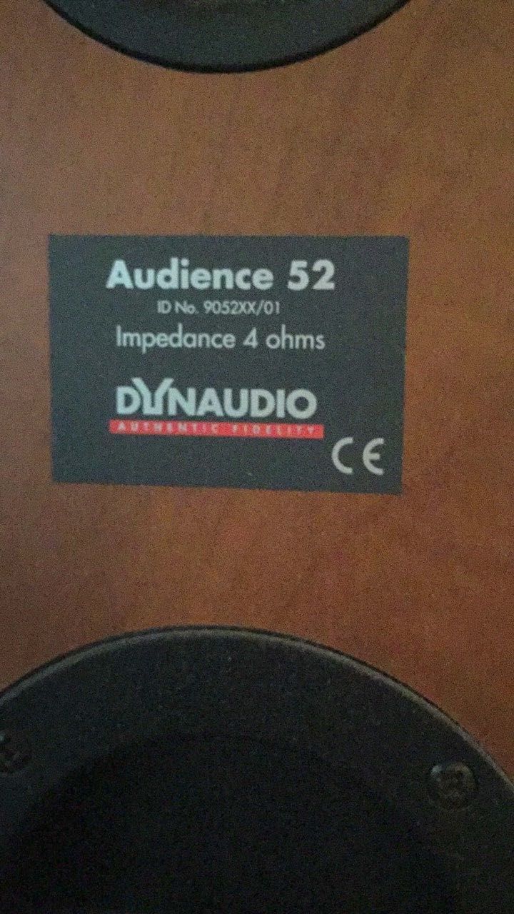 Dynaudio audience 52, 42, 42C, NAD, Sherwood