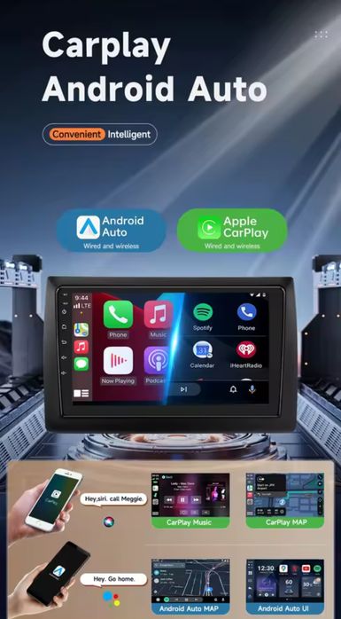 Rádio Fiat Stilo 2001-10 CarPlay/Android Auto 2/32GB BT GPS WiFi NOVO
